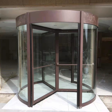 Porte automatique rotative en verre de l&#39;hôtel